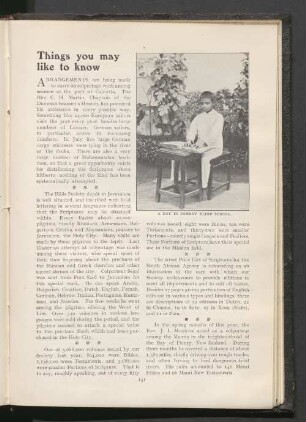 Things you may like to know