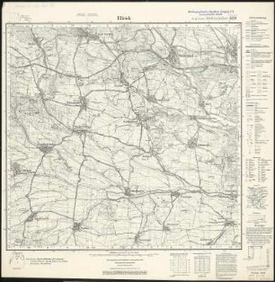 Meßtischblatt 4429 : Ellrich, 1938 : Ellrich. - Hrsg. 1909, einz. Nachtr. 1934, redakt. Änd. [19]38. - 1:25000. - [Berlin]: Reichsamt für Landesaufnahme, 1938. - 1 Kt.
