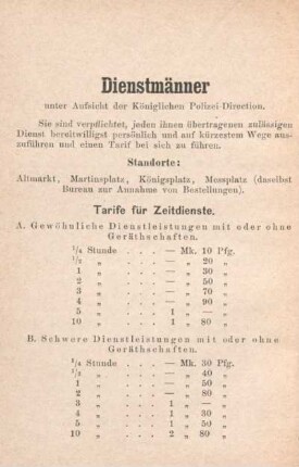 Dienstmänner.