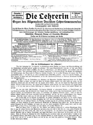 Für die Jubliäumsnummer der "Lehrerin"