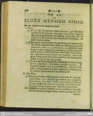 Tab. XXI. De Fluxu Mensium Nimio