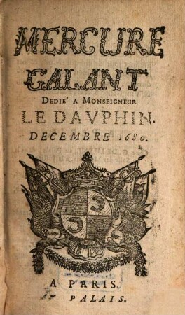 Le mercure galant. 1680, 12