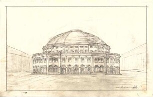 Hildebrand, Adolf von; Wien (Österreich); Theaterbau für Wien - Perspektive