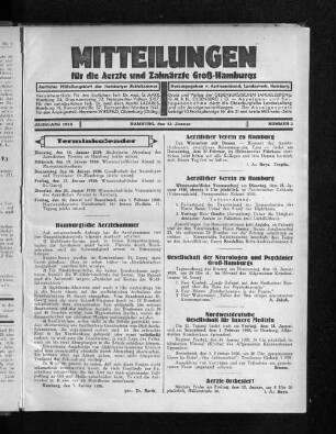 Jahrgang 1930, Hamburg, den 12. Januar, Nummer 2