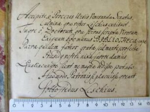 Lesch, Johann Gottfried / Autogramm