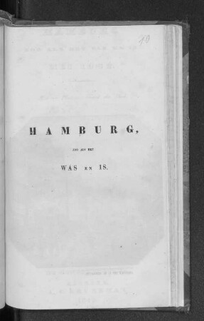 Hamburg zoo als het was en is : mei 1842