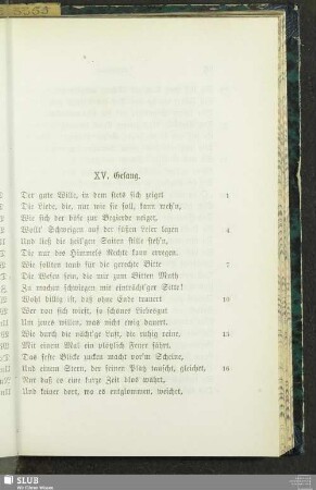 XV. Gesang