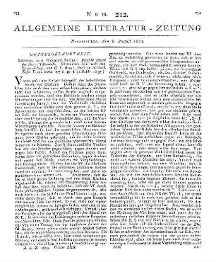 Repertorium für das Neueste aus der Staatsarzneiwissenschaft und inneren praktischen Heilkunde. Jg. 1-2. Hrsg. v. J. H. Jugler. Braunschweig: Reichard 1801-02