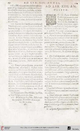 Ad Librum XIII. annalium notae