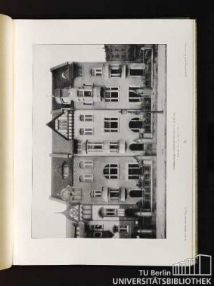 51. Wohnhaus-Gruppe in Düsseldorf, Goethestrasse 22, 24 und 24 a. Architekt: Herm. vom Endt, daselbst.
