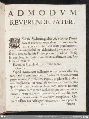 Admodum reverende pater