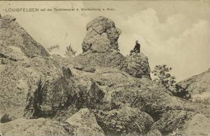 Louisfelsen auf der Teufelsmauer b. Blankenburg a. Harz.