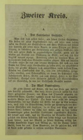 1. Des Vaterlandes Geschichte