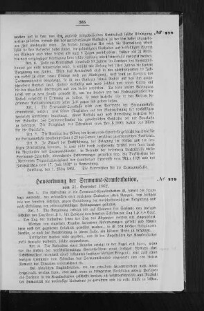 Hausordnung der Seemanns-Krankenstation, vom 31. December 1862.