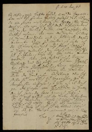 Brief von Johann Georg Heinrich Feder an Gustav Hugo, Göttingen, 20.12.1796