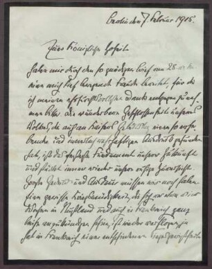 Schreiben von Theobald von Bethmann Hollweg an die Großherzogin Luise; Widerstandskraft der französischen und der russischen Armee