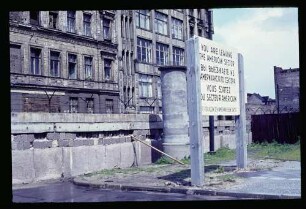 Grenze Zimmerstr. 3.6.62.