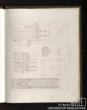 Plate 13. Lincoln Cathedral. Details of architecture of the thirteenth century.