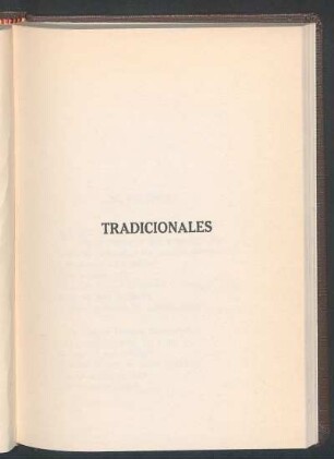Tradicionales