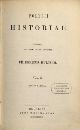 Polybii historiae, 2