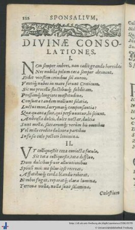 Divinæ consolationes, II.