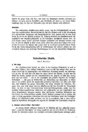Volkstümliche Physik
