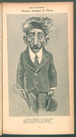 Doctor Enrique S. Pérez - [Caricatura] : De mi Guignol