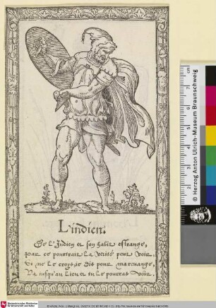 L'indien [Recueil de la diversité des habits, Kleidung eines indischen Mannes]