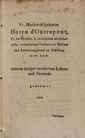 Inaugural-Abhandlung über den Nutzen der Milz