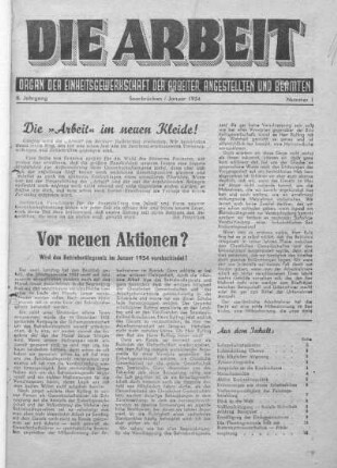Nummer 1: Januar 1954