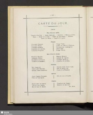 Carte du jour