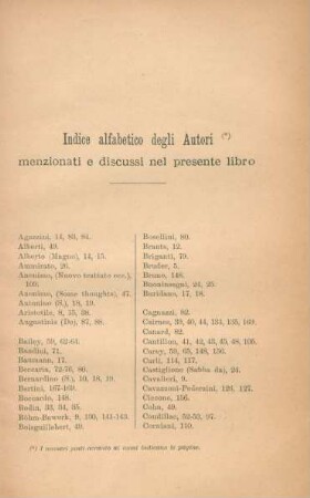 Indice alfabetico degli autori