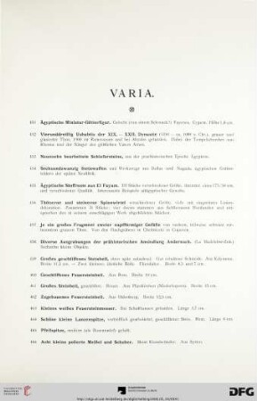 Varia (Nr. 451-475)