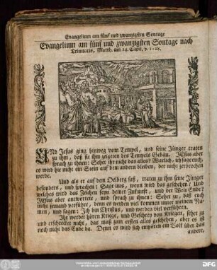 Evangelium am fünf und zwanzigsten Sontage nach Trinitatis, Matth. am 24. Capit. v. 1:28.
