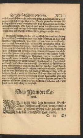Das Neundte Capitel.