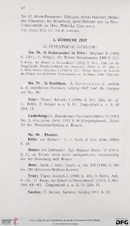 4. Römische Zeit (Nr. 78 - 91)