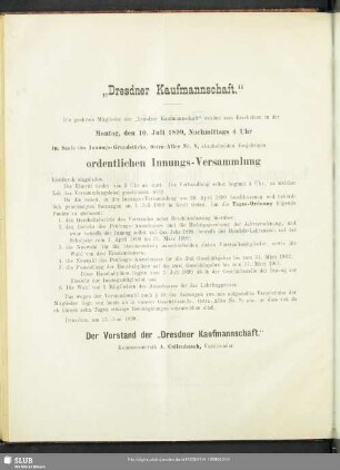„Dresdner Kaufmannschaft“