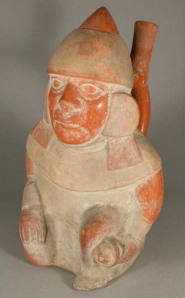 Kneeling anthropomorphic figure