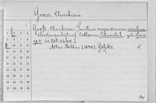 Schwicheld, Catharina - Seidel, Joachim Ernst