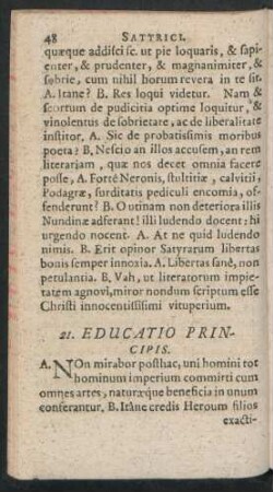 21. Educatio Principis