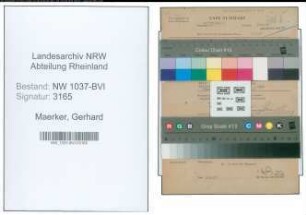 Entnazifizierung Gerhard Maerker , geb. 28.09.1912 (Bauingenieur)