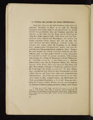 11. Vorläufer und Ausläufer des idealen Individualismus.