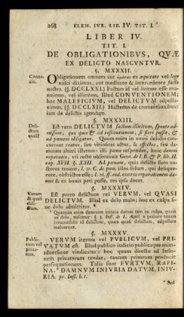 Tit. I. De Obligationibus, Quae Ex Delicto Nascuntur