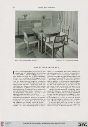 Das Wohn-Ess-Zimmer