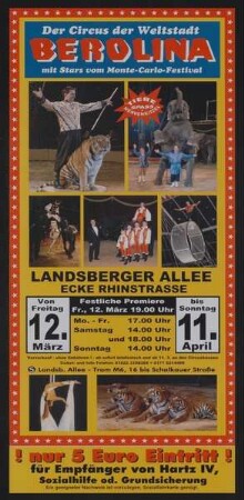 Circus Berolina, Berlin, ohne Jahr