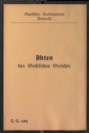 Hans Hermann Dünne (Düning) aus Kalldorf gegen Witwe Kleinschmied zu Langenholzhausen, wegen Eheklage