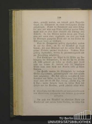 8. Erziehung des Weinstocks an horizontalliegenden Spalieren, vorzüglich für kältere Gegenden geeignet.