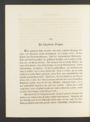 III. Der schwebende Tropfen.