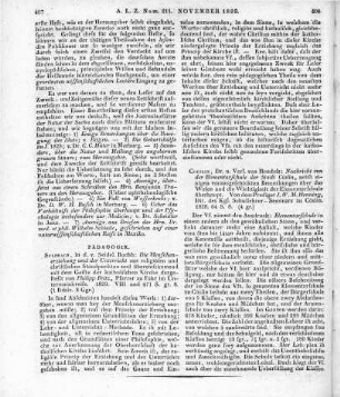 Henning, J. W. M.: Nachricht von der Elementar-Schule der Stadt Cöslin. Köslin: Hendess 1828