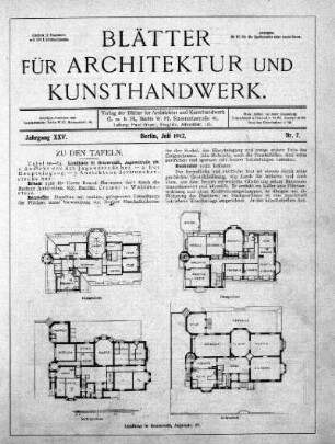 Nr. 7, Juli 1912
